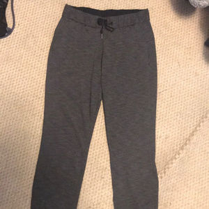 Lululemon grey on the fly trousers size 6